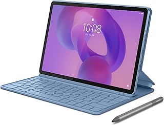 Compare Lenovo Idea Tab, 11 INCH, 2.5K, POLAR BLUE, MediaTek Dimensity 6300 OC, 8GB Ram, 256GB Storage, with Call Feature, 5G, 7040 mAh Battery, Keyboard Case and Pen, TB336ZU, ZAFM0356SA at KSA Price