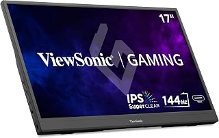 Compare ViewSonic VX1754 17" Portable Gaming Monitor 1920 x 1080, 144Hz, 6.5ms, SuperClear® IPS, mini HDMI, 2 USB type C, speakers at KSA Price