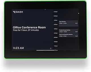 Compare PoE Texas 8Inch Touchscreen Conference Room Scheduler Tablet with Power Over Ethernet, USB & Color Changing LED Status Ring  Meeting Room Touch Screen Digital Display  Syncs with Business Calendar at KSA Price