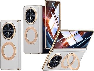 Compare Leather Case for Honor Magic V6, Hinged Case for Honor Magic V 6, Bracket, Mobile Phone Case, Support Frame at KSA Price