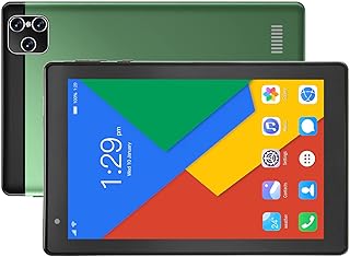 Compare 8 inch Children's Tablet, Dual band Calling Tablet, 5G Wifi Dualband, 2.2G Ram 32G Rom, IPS HD Display Adjustable Brightness, 4500 Mah Battery, Built in Common App, Android 10.Green at KSA Price