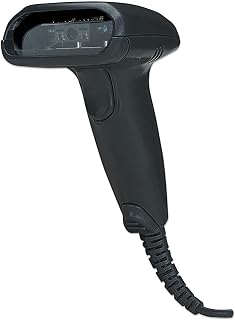 Compare Manhattan Long Range CCD Handheld Barcode Scanner, USB, 500mm Scan Depth, Cable 1.5m, Max Ambient Light 10,000 lux sunlight, Black, Box at KSA Price