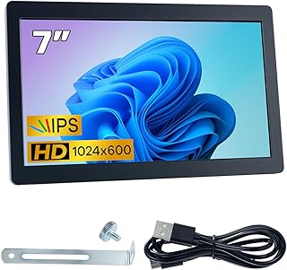 7 Inches USB C Mini Monitor IPS 1024x600…