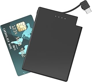 Auskang Slim Portable Charger with Built in Cable…