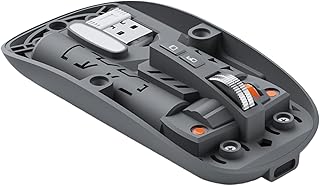 Compare Computer Mouse Wireless,Clear Computer Supplies  Rechargeable Cordless Mouse  for Home Office Apartment School Dormitory Programmers Designers Gamers Students Travelers Presentation Library at KSA Price