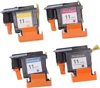 Compare JEOZBM Pack of 4 Printer Printhead, Magenta Black Cyan Yellow Pinter Printhead Replacement Printer Accessories for 100 110 111 500 510 800 813 850 at KSA Price