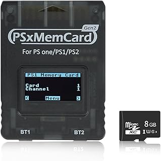Compare BITFUNX PSxMemCard Gen2 Memory Card  Supports Firmware Upgrade, Unlimited Storage and Sd2psXtd, Includes a 8GB MicroSD Card, High Speed Game Memory Card for PS2PS1PS One Console at KSA Price