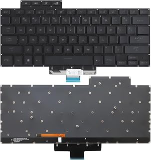 Compare Laptop Keyboard with Backlight Replacement for ASUS ROG G15 G16 GA503 GA503Q Zephyrus M15 M16 GU603 GU603H GU603Z US Layout Black Frame at KSA Price