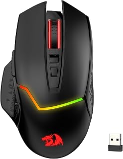 Compare Redragon M690 MAX Wireless Gaming Mouse, TriMode RGB Mice w 7 Macro Buttons, 12800 DPI, 400mAh Rechargeable Mouse for PCMacLaptop at KSA Price