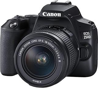 Compare Canon EOS 250D + Canon EFs 1855mm f45.6 is STM Lens  Black at KSA Price