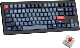 Compare Keychron V3 Max TKL Wireless Mechanical Keyboard, QMKVIA RGB Bluetooth2.4 GHzWired, 87 Keys HotSwappable with Gateron Red Switch, Compatible with Mac Windows Linux at KSA Price