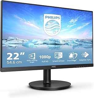 Compare Philips 221V822 inch FHD Monitor, 75Hz, 4ms, VA, LowBlue, free 1920 x 1080, 200 cdm², HDMIVGA at KSA Price