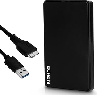 SUHSAI 500GB External Hard drive USB 3.0, 2.5"…