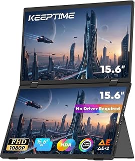 Compare Dual Portable Monitor 15.6" 1080P FHD IPS Portable Monitor for Laptop at KSA Price