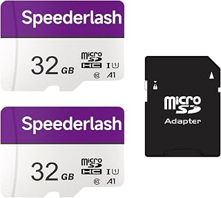 Micro SDXC Memory Card 32GB 2 Pack, Speederlash…