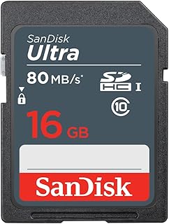 SanDisk Ultra 16GB SDHC Memory Card 80MB/s