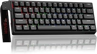 Compare TZMRIT x Aula WIN60 HE, 60% Wired Mechanical Gaming Keyboard, Magnetic Switch, Hot Swappable, Adjustable Quick Release Mode, 8000Hz Rated Speed, Small Keyboard at KSA Price