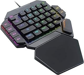 ELECDON One-Handed RGB Mechanical Gaming Keyboard,…