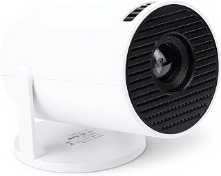 Compare ASHATA Portable HD Film Projector for Outdoor Use, 240° Rotation, Small WiFi Video Projector with HDMI USB AUX Ports, Compatible with Smartphones, Integrated Surround at KSA Price