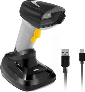 Barcode Scanner Wireless, Onewscan 1D Barcode Reader…