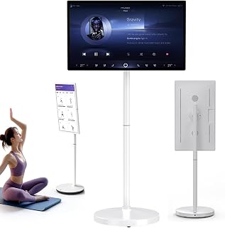 Compare 32 Inch Portable TV, Rolling TV on Wheels 6+128GB at KSA Price