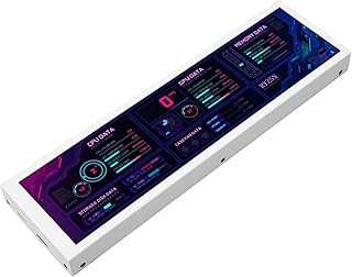 Compare Elprico 8.8" Computer Temperature Monitor, CPU GPU SSD Data Temperature Monitor for aida64 1920X480 60Hz Interface for White at KSA Price