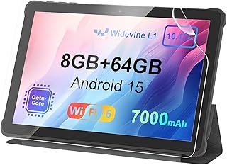 Tablet 10 Inch Android 15: 2025 Latest 7000…