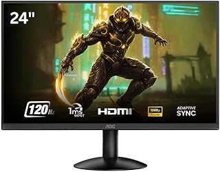 Compare AOC 24inch Gaming Monitor, 24B30H3, 1920×1080 FHD IPS, 120Hz, 1ms MPRT, AdaptiveSync, HDMIVGA, VESA Mount, 3Side Frameless Design, FlickerFree, Low Blue ModeBlack at KSA Price