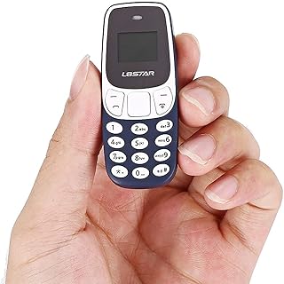 Compare L8star DMG Mobile Phone Bm10 Wireless Dialing Mini Dual Card Blue Old Mobile Phone Children's Mobile Phone, the Smallest Mobile Phone Two in One Mini Mobile Phone Unlock Gsm with Handsfree Bluetooth at KSA Price