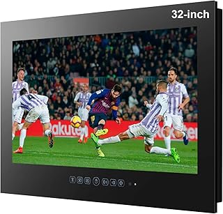 Compare Haocrown 32inch Bathroom TV Waterproof Smart Android 11.0 Television Full HD LED 1080P Builtin Bluetooth WiFi Waterproof Speakers Black at KSA Price