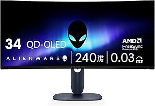 Alienware 34 240Hz QD-OLED Curved Gaming Monitor…