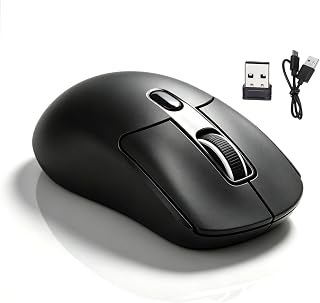 Compare Wireless Bluetooth Mouse, 2.4G BT 2 Modes, Quiet Computer Mouse, 1000 1200 1600 DPI, Portable Cordless Ergonomic with USB Receiver for Laptop PC Tablet Black at KSA Price