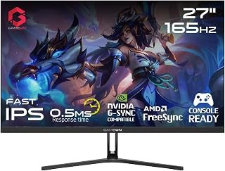 Compare GAMEON 27” Flat IPS Gaming Monitor – FHD 1920x1080, 165Hz, 0.5ms MPRT, EdgeLit LED Display, Adaptive Sync FreeSync Compatible, HDMI 2.1 Port, FlickerFree, PS5 Compatible, GOVE127FHD165IPS  Black at KSA Price