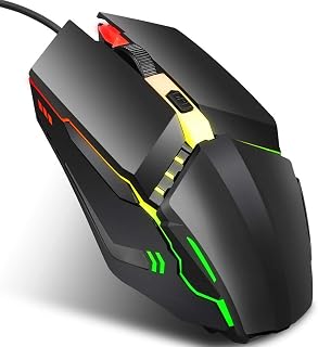Compare Wired Optical Gaming Mouse, 4D Ergonomic with Colorful LED at KSA Price