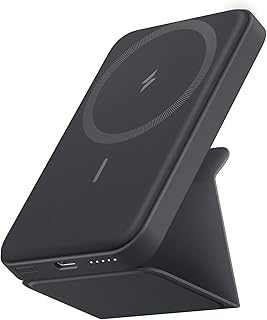 Compare Anker 622 Magnetic Battery MagGo, 5000mAh Foldable Magnetic Wireless Portable Charger and USBC iPhone 16 Pro Max1514 Series Interstellar Gray at KSA Price