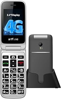 Compare artfone G3 Pro Grey  4G LTE Cell Phone for Seniors丨Unlcoked Flip Phone with SOS Button丨Loud Speaker丨Camera丨Charging Dock丨Talking Clock丨Speed Dial丨 Handsfree丨Large Buttons Dumb Phone丨Keypad Mobile at KSA Price