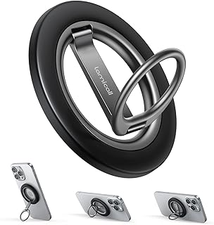 Compare Lamicall for MagSafe Magnetic Phone Grip Stand  Upgrade DualHinge Finger Ring Holder, 360° Rotation Phone Kickstand Super Magnet Ring, Mag Safe Accessories for iPhone 17 16 Pro Max Air, Androids at KSA Price