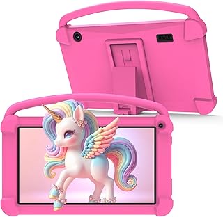 7 Inch Kids Tablet, Quad Core Android Toddler Tablets,…
