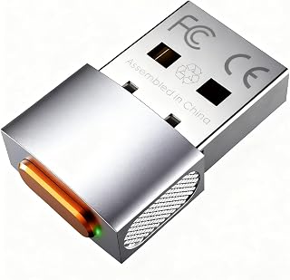 Compare Undetectable Computer Mouse Jiggler,Metal Design with Switch Button,USB to TypeC Adapter,Automatic Movement for Computer Wake Prevention,for Office and Gaming USB at KSA Price