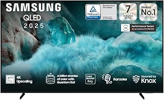 Compare Samsung 98 Inch QLED TV, Q7F, 4K, Q4 AI Processor, 100% Color Volume with Quantum Dot, Secured by Knox, Endless Free Content, Smart TV, QA98Q7FAAUXSA 2025  KSA Version at KSA Price