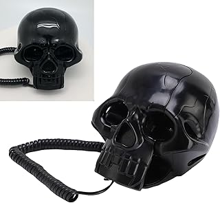 Skull Landline Telephone, Unique Design with HD…