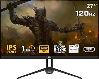 Compare Twisted Minds TM27FHD120IPS Eco Series 27 inch FHD Gaming Monitor, 120Hz, 1ms, HDMI 2.1, DP 1.4, UltraSmooth Display, FlickerFree, Low Blue Light, Slim Bezel – Black Gaming Monitor at KSA Price