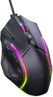 Compare Ejoyous Gaming Mouse 12800 DPI 12 Programmable Buttons RGB at KSA Price