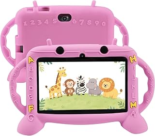 Compare MengDash Kids Tablet, 7 inch Tablet for Kids 210, Educational Learning Toddler Tablet Android 11, 3GB RAM+32GB ROM Storage, Google Play YouTube, Girl boy Gift Pink at KSA Price