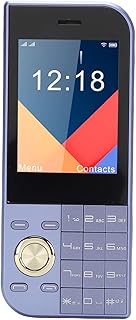 Compare 2G Mobile Phone, 2.8 Inch Screen with Big Buttons Clear Sound, Triple SIM Card Slots 3800mAh Battery FM Radio Bright Flashlight, for Seniors Blue at KSA Price