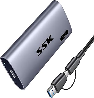 SSK 1TB Portable SSD External Hard Drive…
