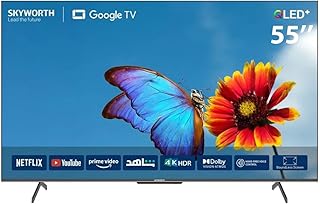 Compare Skyworth 55 Inch 4K QLED HDR UHD SMART Google TV 55SUE9520  2 Years Warranty at KSA Price