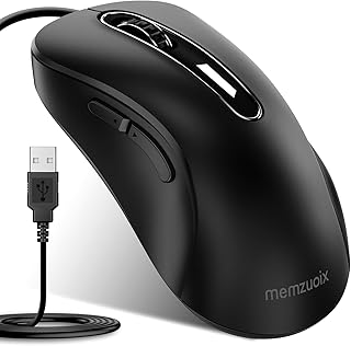 memzuoix Wired Mouse, USB Computer Mouse 1400 DPI…