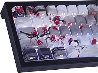 Compare Tsungup PBT Keycaps  Side Printed Keycap Set,135 Keys Double Shot Shine Through Landscape Painting Custom Keycaps,Cherry Profile Keyboard Keycaps for Cherry MX Switches Mechanical Keyboards at KSA Price