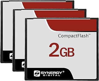 Compare Synergy Digital 2GB Compact Flash Memory Cards, Compatible with Canon EOS Rebel XTi Digital Camera  30MBs  Pack of 3 at KSA Price